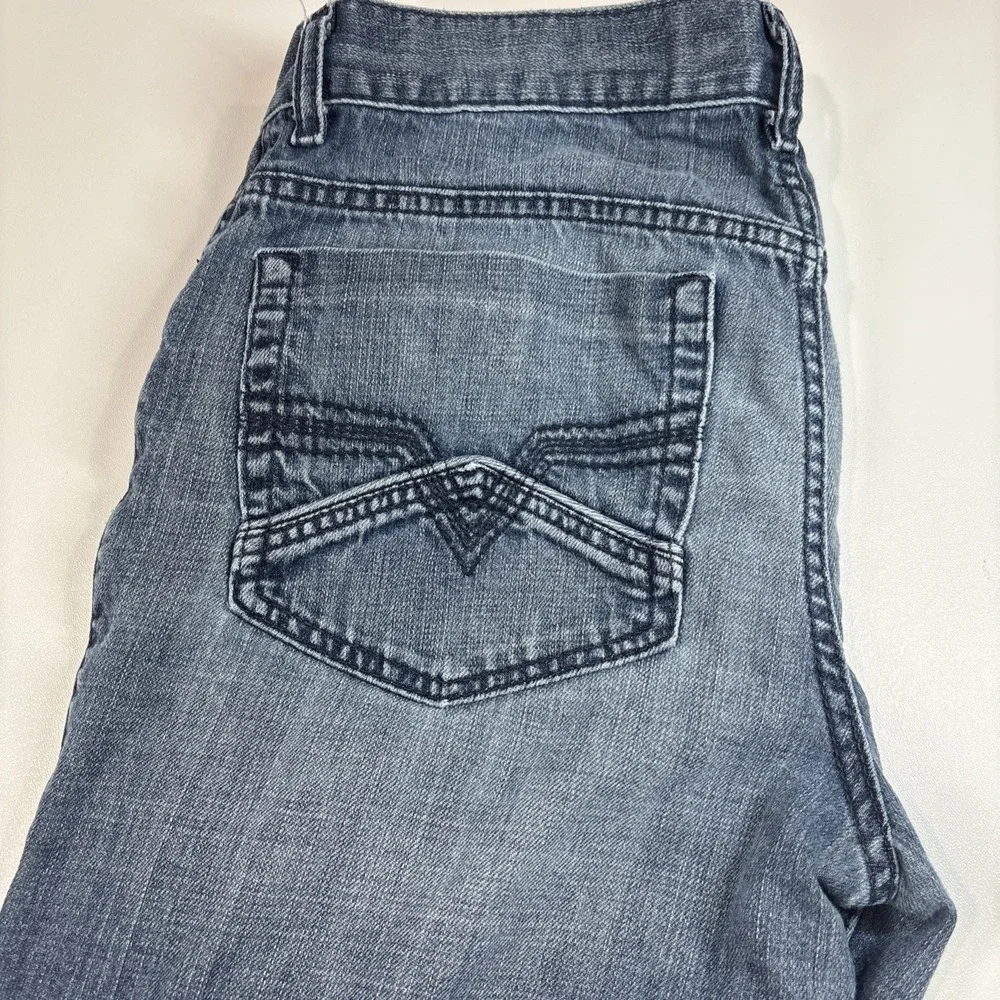 INC Jeans Men's 34x32 Denim Blue Berlin Slim Straight Leg Jean Preowned Good